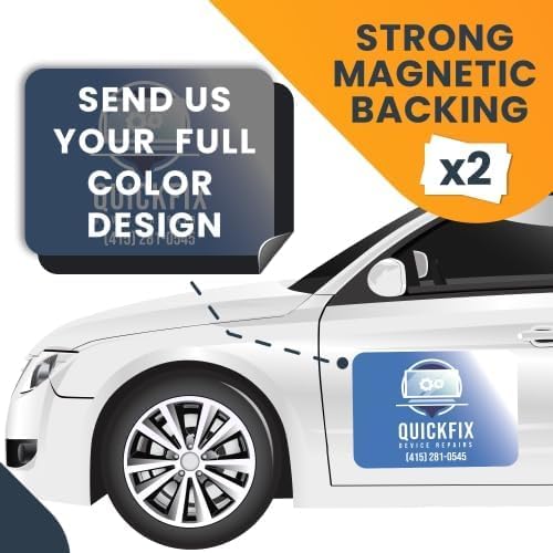 Magnet Me Up Customizable and Personalized Automotive Magnet Decals (18āx24ā Rectangle)