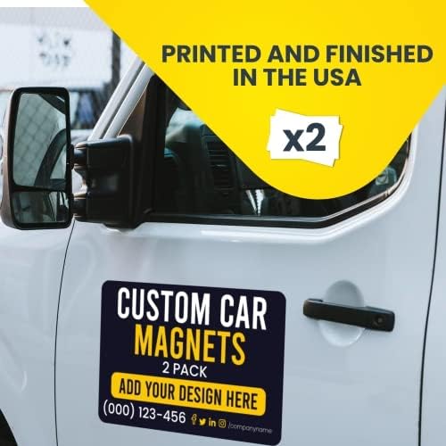 Magnet Me Up Customizable and Personalized Automotive Magnet Decals (12āx18ā Rectangle)