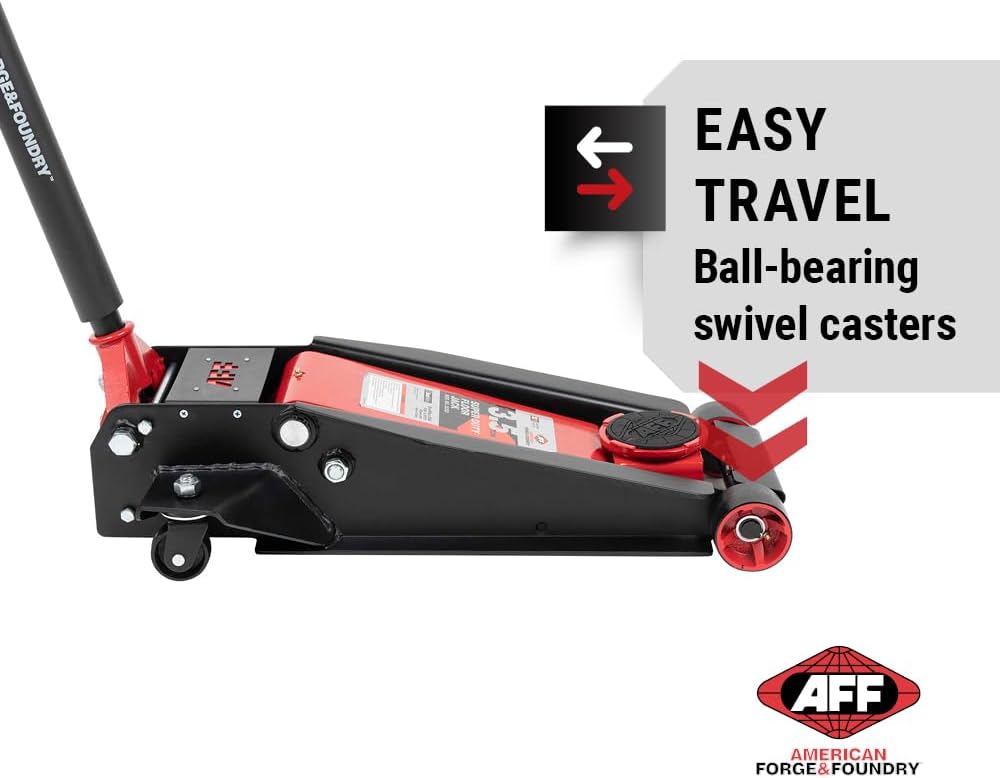 AFF 3.5 Ton Floor Jack - Lightning Lift Hydraulic Car Jack - Super Duty