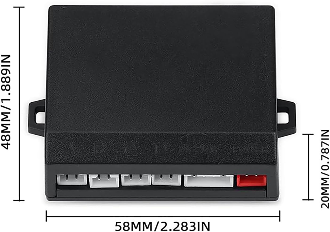 Car Reverse Backup Parking Sensor Radar System kit The LED Display with 3 Colors can Both Shows Distance Data and warn You with beep Sound Adjustable Volume Compact and Easy to Install (Brown)