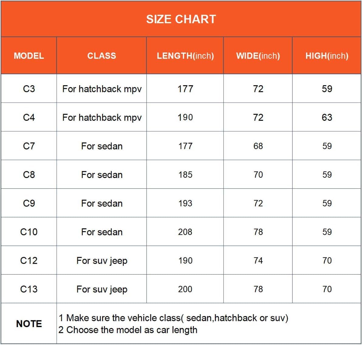 Kayme Car Covers for Automobiles Waterproof All Weather Sun Uv Rain Protection with Zipper Mirror Pocket Fit SUV Jeep Toyota Highlander/Land Cruiser, Honda Pilot,Acura Mdx etc.(191 to 200 Inch) YXL