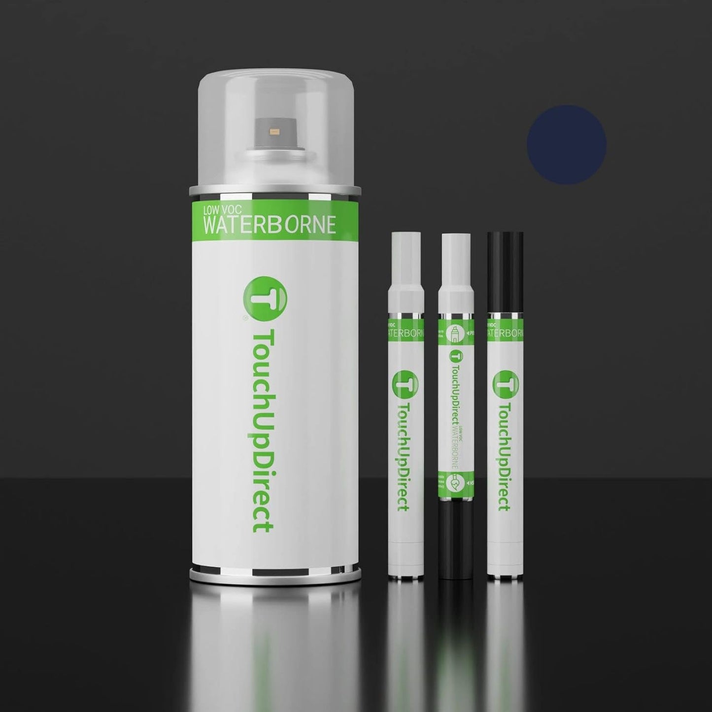 TouchUpDirect 8S6 Dark/Nautical Blue Metallic for Toyota Exact Match Touch Up Paint Aerosol - Platinum Package