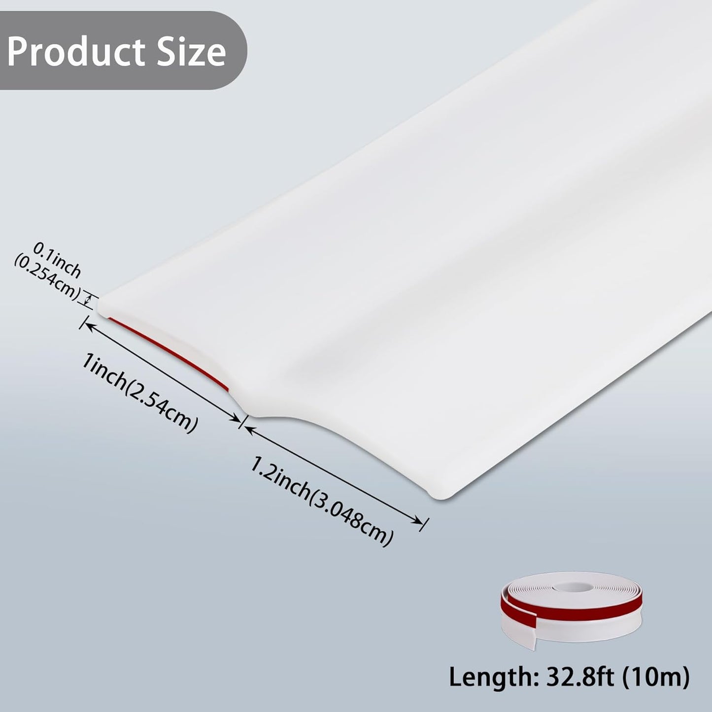 Gaahing Garage Door Top and Sides Seal Strip, Universal Weather Stripping, Self-Adhesive Weatherproofing Molding Trim with 40 Sets of Screws (Black, 32.8 FT)