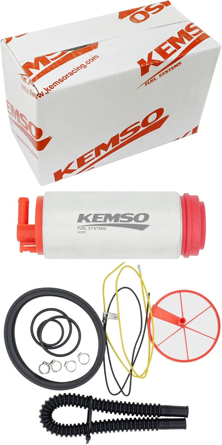 KEMSO 340LPH High Performance Fuel Pump for Audi A3 1996-2013 | TT FWD 1998-2009 | A4 2002-2006 | Seat Alhambra 1998-2009 | Skoda Octavia 1996-2009 | Arosa 1997-2009