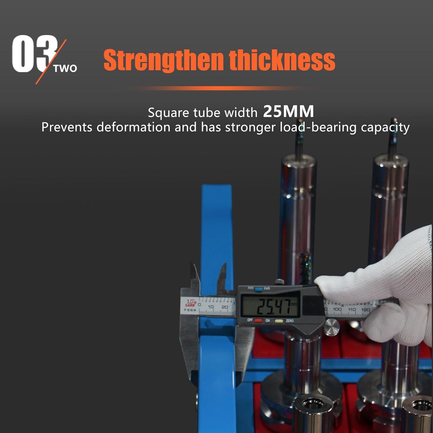 Blue Classic 50 Taper CNC Tool Holder Transfer Cart, 25 Capacity CAT/BT50 Service Carts with Wheels Heavy Duty, Multi-Function Workshop CNC Tool Trolley