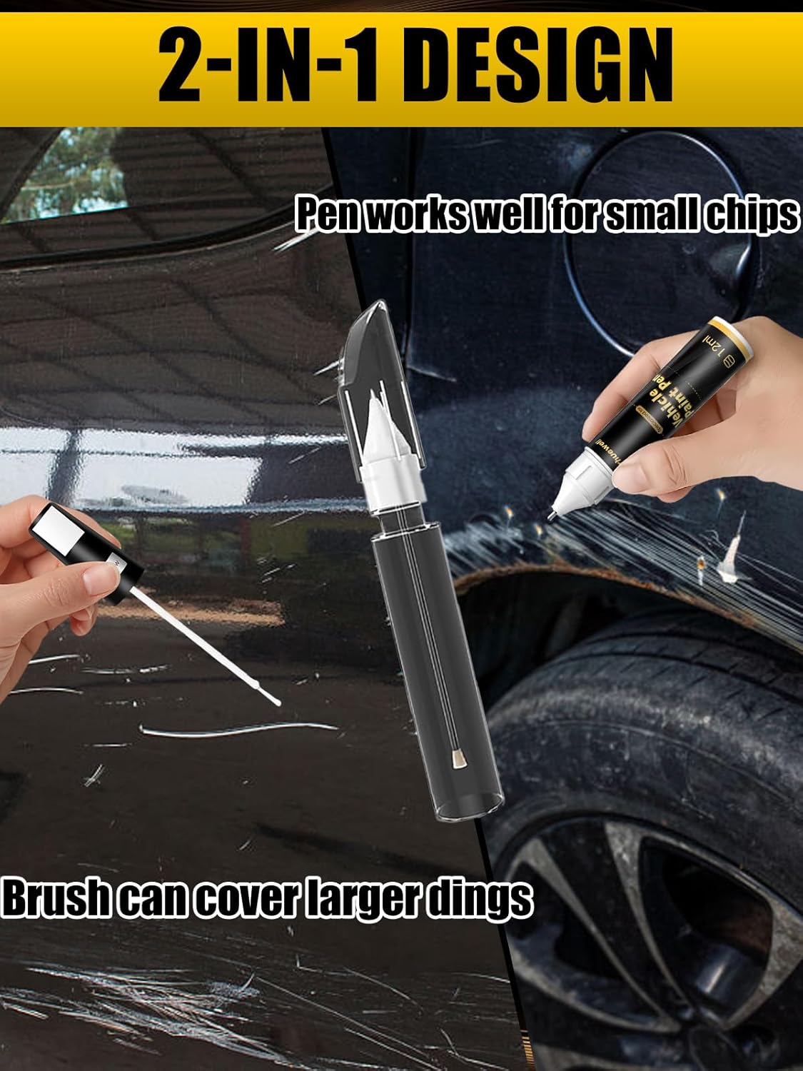 Champagne Silver(KAY) Touch Up Paint Compatible with Nissan, Exact Match Car Paint Pen Automotive Scratch Repair Remover Kit Quick & Easy Solution for Vehile Chips and Nicks