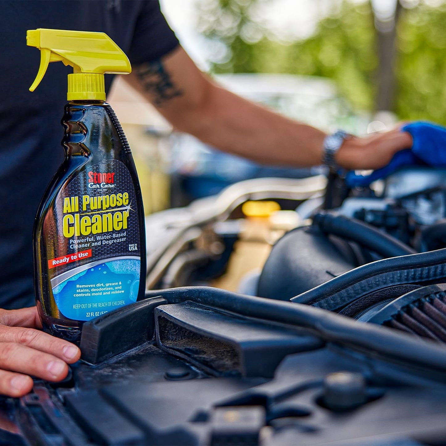 Stoner Car Care 92694-6PK All Purpose Cleaner Powerful Water-Based Cleaner and Degreaser, Easily Removes Dirt, Grease, Stains, and More, Multi-Purpose, Multi-Surface, Ready to Use, 22 Fl Oz, Pack of 6