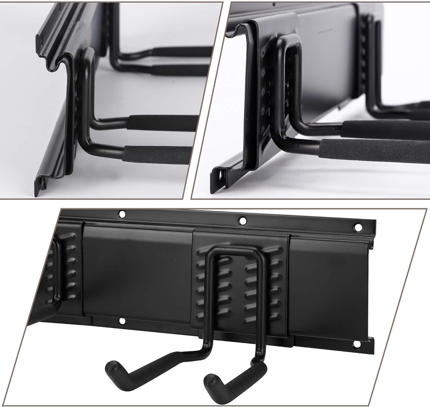 Garage Tool Organizer and Hanging Storage Rack, Heavy Duty Hooks for Organizing Various Tools in Shed, Garden, Yard