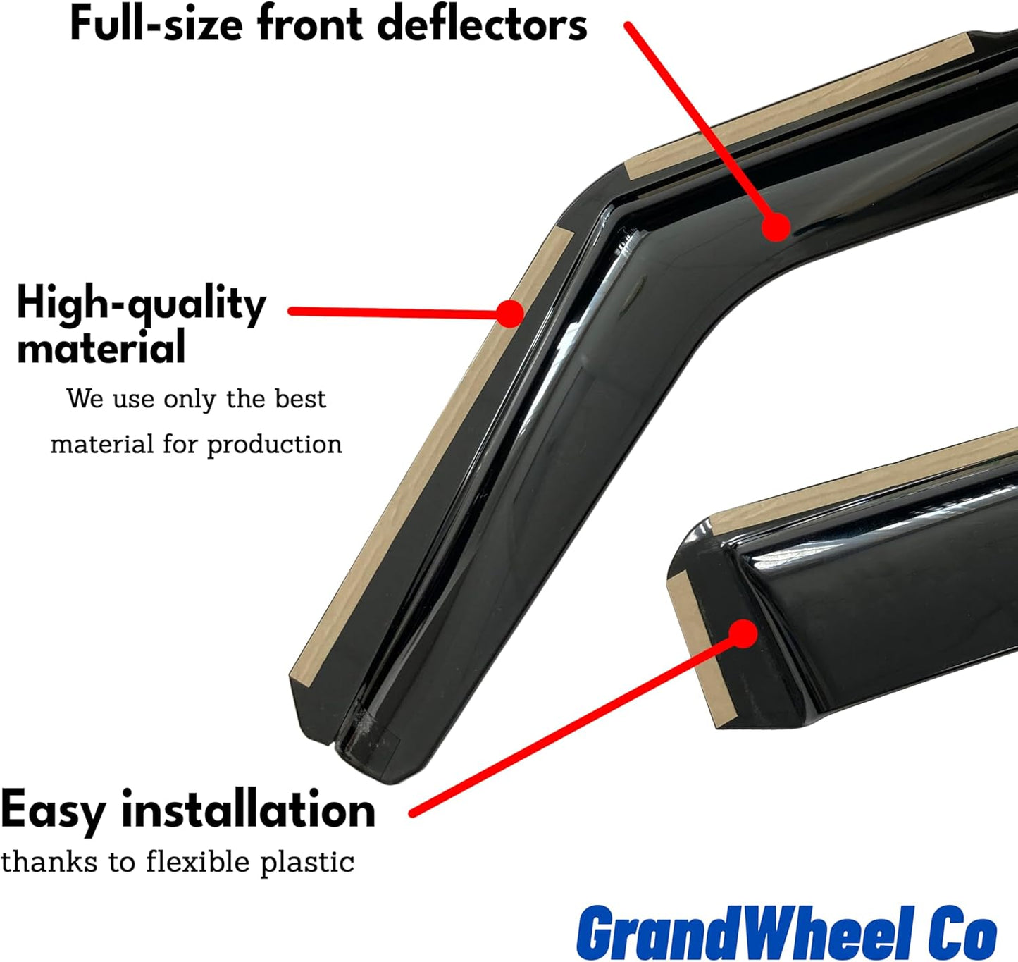 Window Deflectors Smoke Tinted In-Channel Side Window Vent Visor Deflectors Rain Guards Compatible with Sportage 2023-2025 -4pcs. GW0725