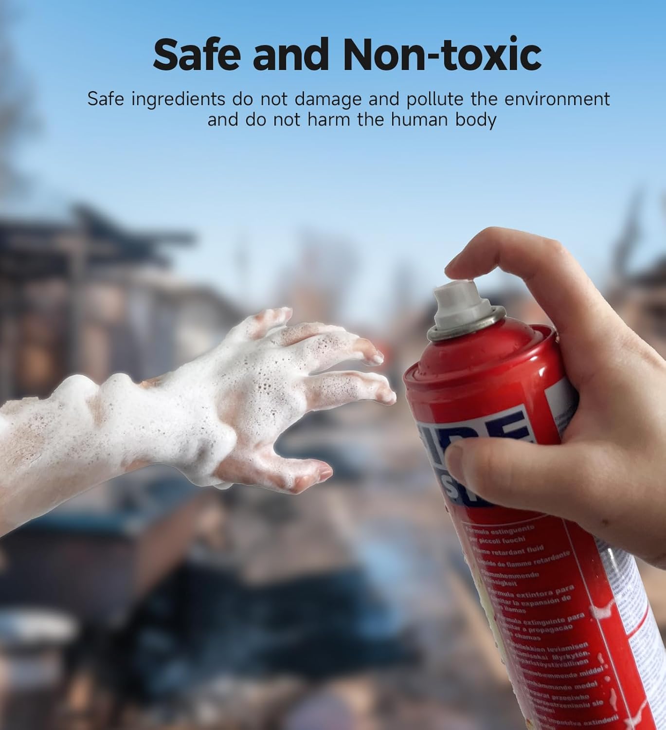 Fire Extinguisher 4-Pack with Mount Brackets,Portable for Home, Kitchen, Car, Boat,BBQ -Multi-Purpose Fire Protection