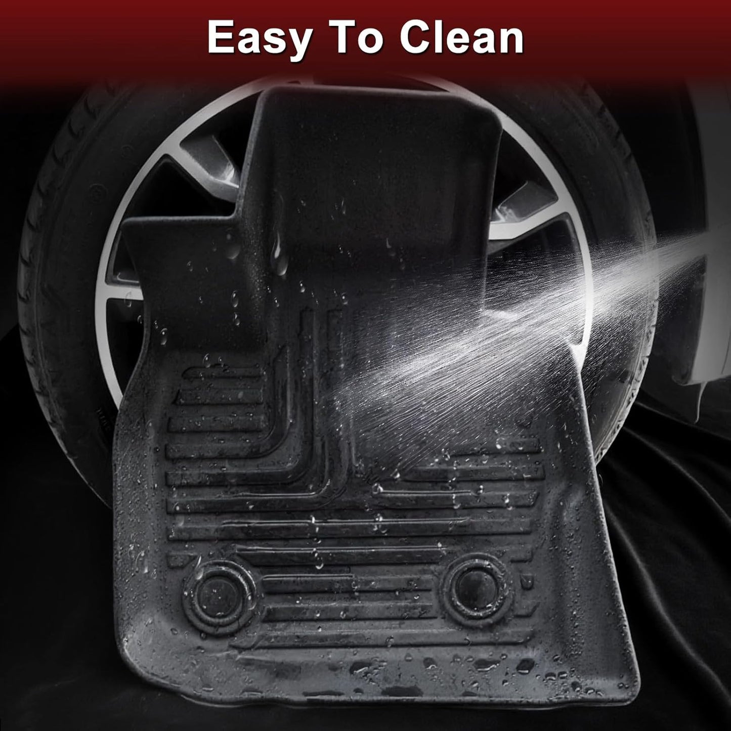 All Weather Floor Mats Fit for Mazda CX-70 & CX70 PHEV 2025 Custom Fit Waterproof Anti-Slip Rubber Car Mats CX-70 Accessories