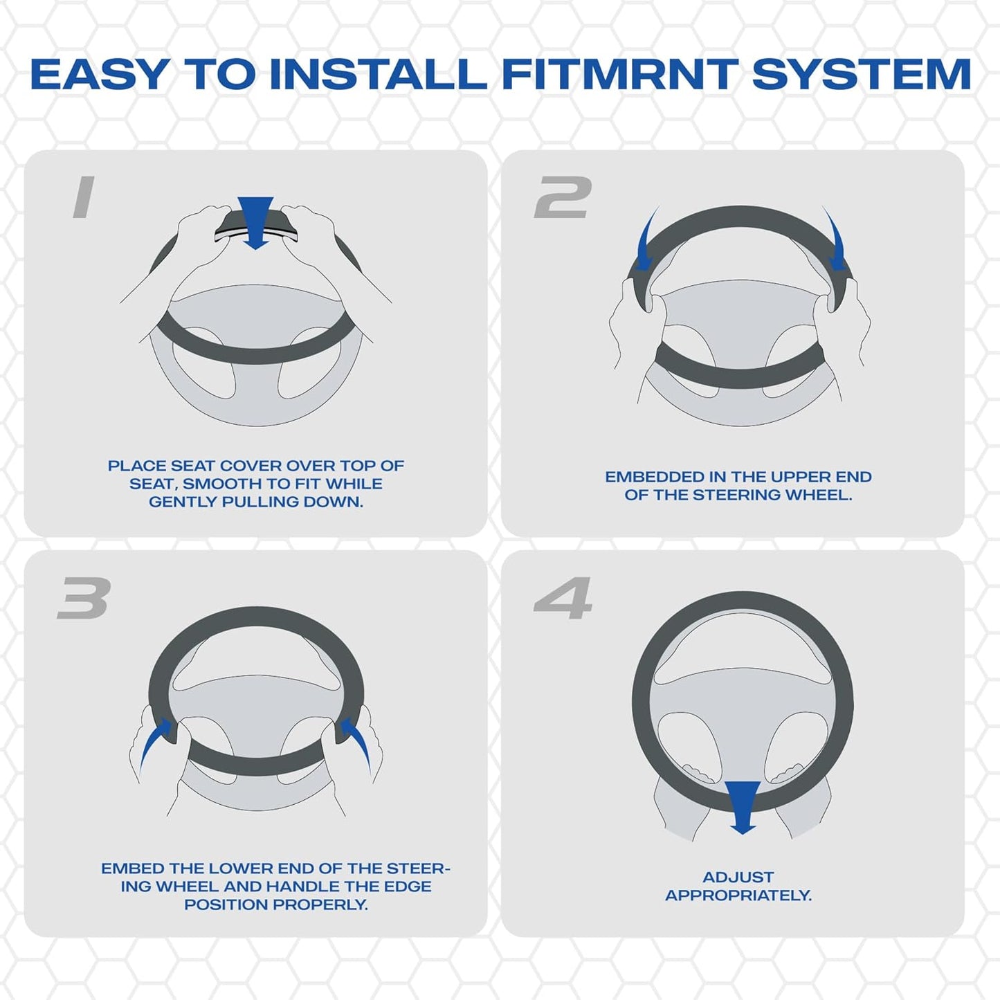 Skechers Memory Foam Steering Wheel Cover,Piping Microfiber Leather Steering Wheel Cover Sporty Universal Fit 14" 1/2-15" Car Wheel Protector for Men Women Fit Suvs,Vans,Sedans,Car,Trucks,Black