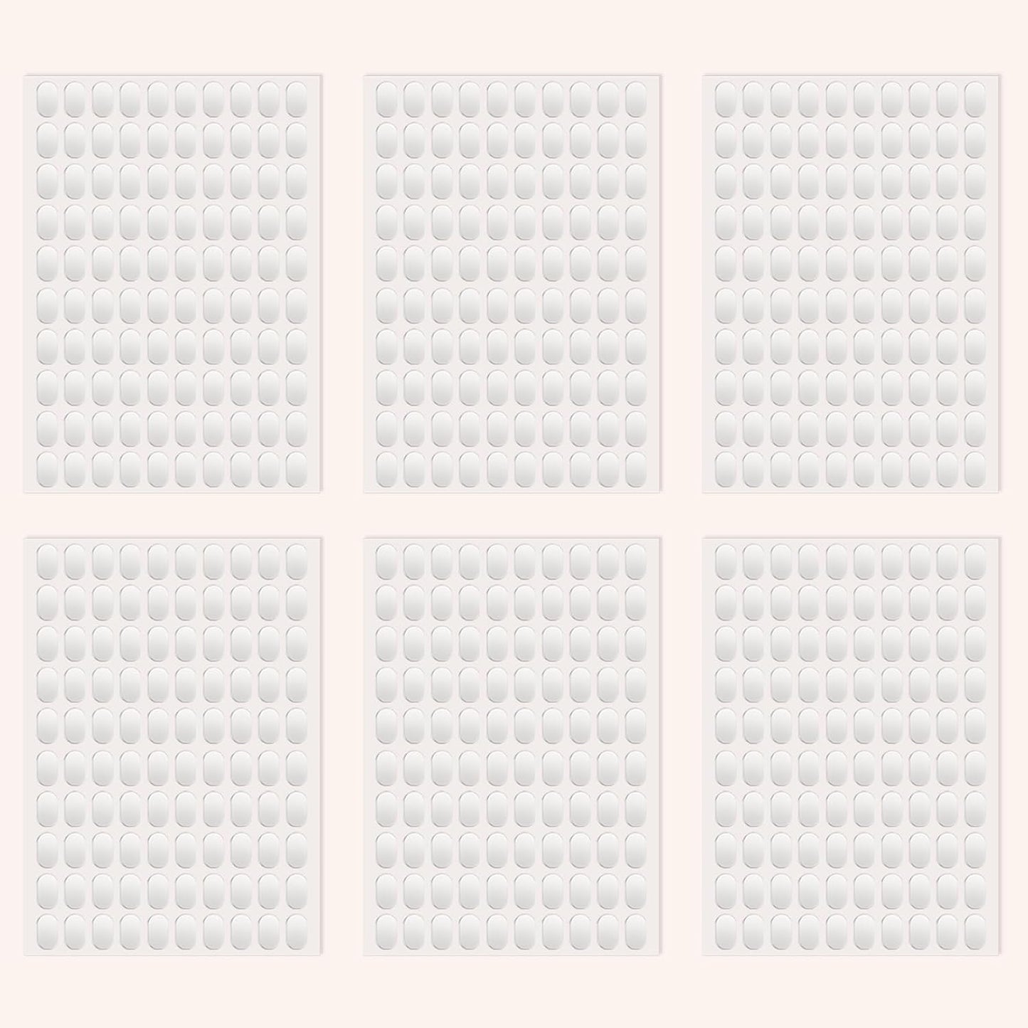 600pcs Double Sided Tape Wall Nano Sticky Dots Mounting Putty Two Sided Adhesive Strips Museum Putty Sticky Tack No Traces - Crafts Poster Decoration Picture Hanging Crafting Party 0.47"*0.75" Oval