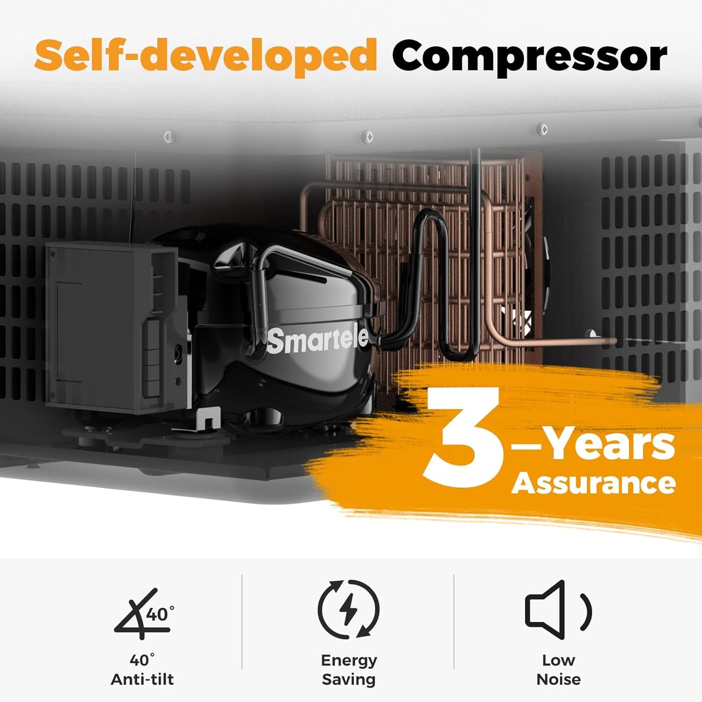 Setpower DT45 Car Refrigerator with APP Control, 48QT(45L) Electric Cooler Dual Zone Fridge Freezer, 12V Refrigerator Portable Freezer for Camping, Travel, Road Trip