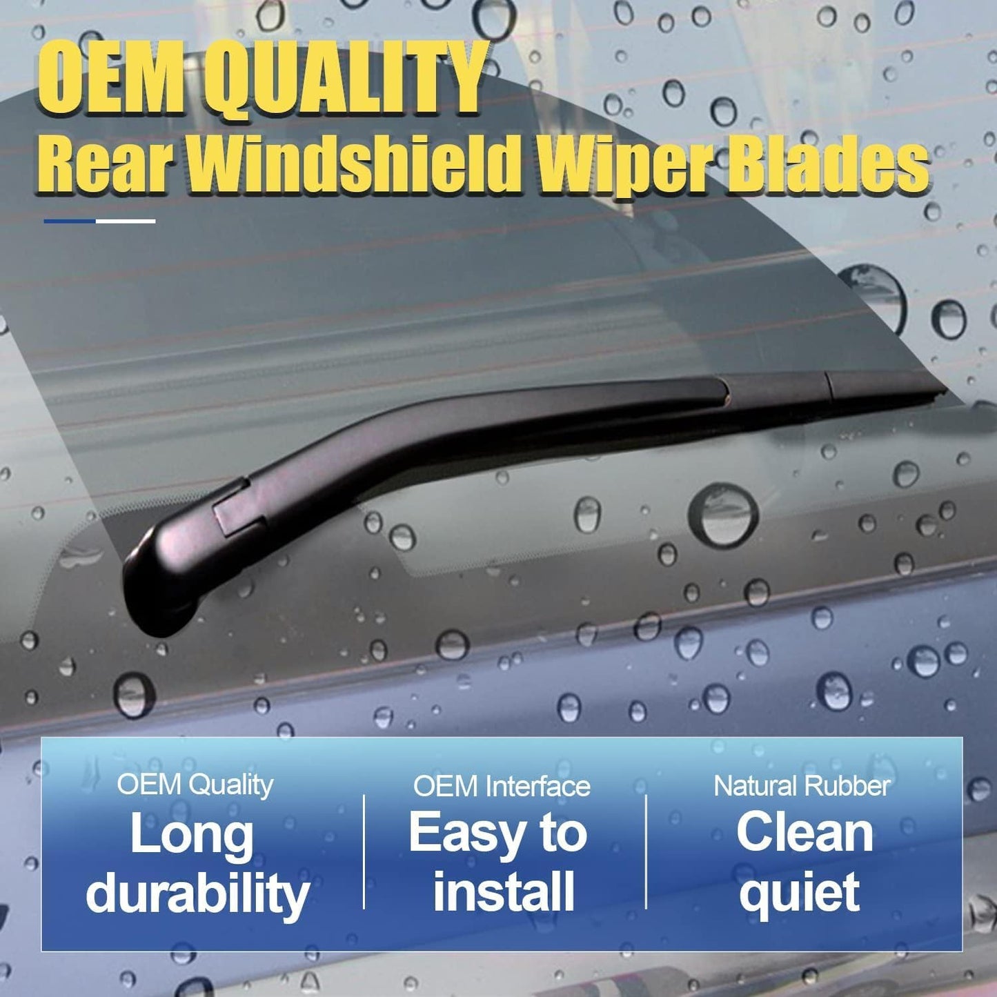 3 wipers Replacement for 2013 2014 2015 2016 Mazda CX-5 Original Equipment Windshield Wiper Blades Set 24"+18"+14" (Set of 3) U/J HOOK