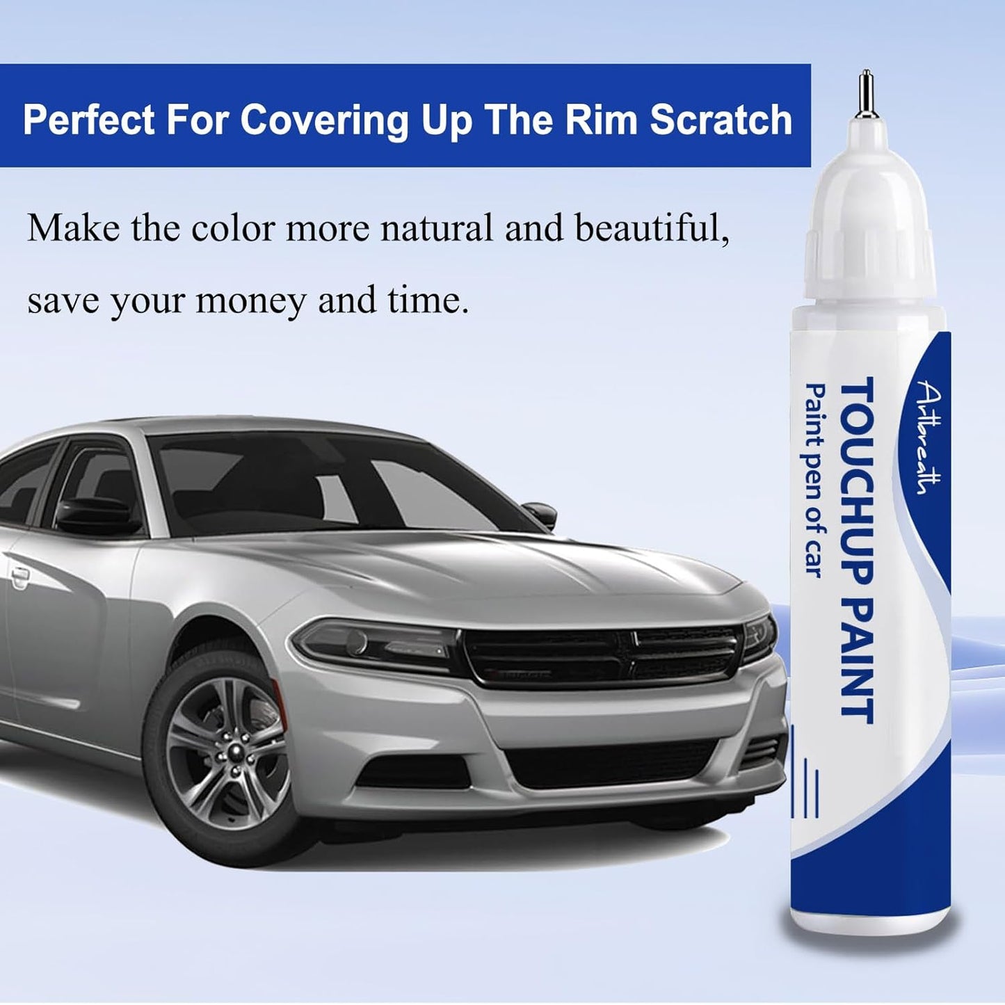 Silver Zynith(PSE/SSE) Touch Up Paint for Dodge-Exact Match–Chips and Nicks Car Paint Scratch Repair Kit Automotive Paint Pen for Challenger/Durango/Grand Caravan/Charger/RAM