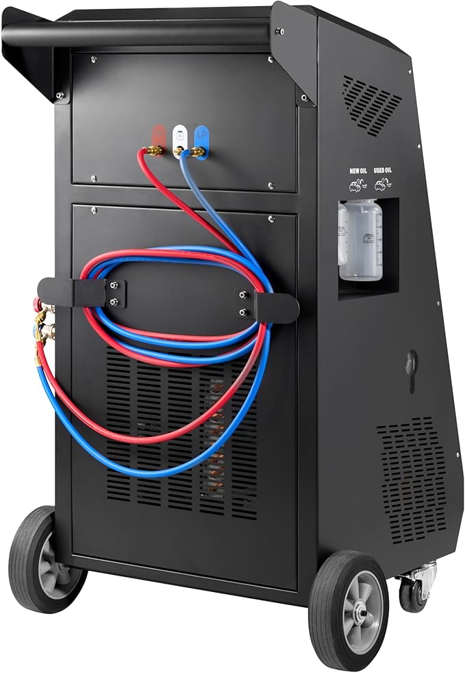 Fully Automatic Refrigerant Recovery Machine for R134A/R1234YF, Cylinder AC Recovery Machine for Automotive HVAC Recovery and Recharge Refrigerant