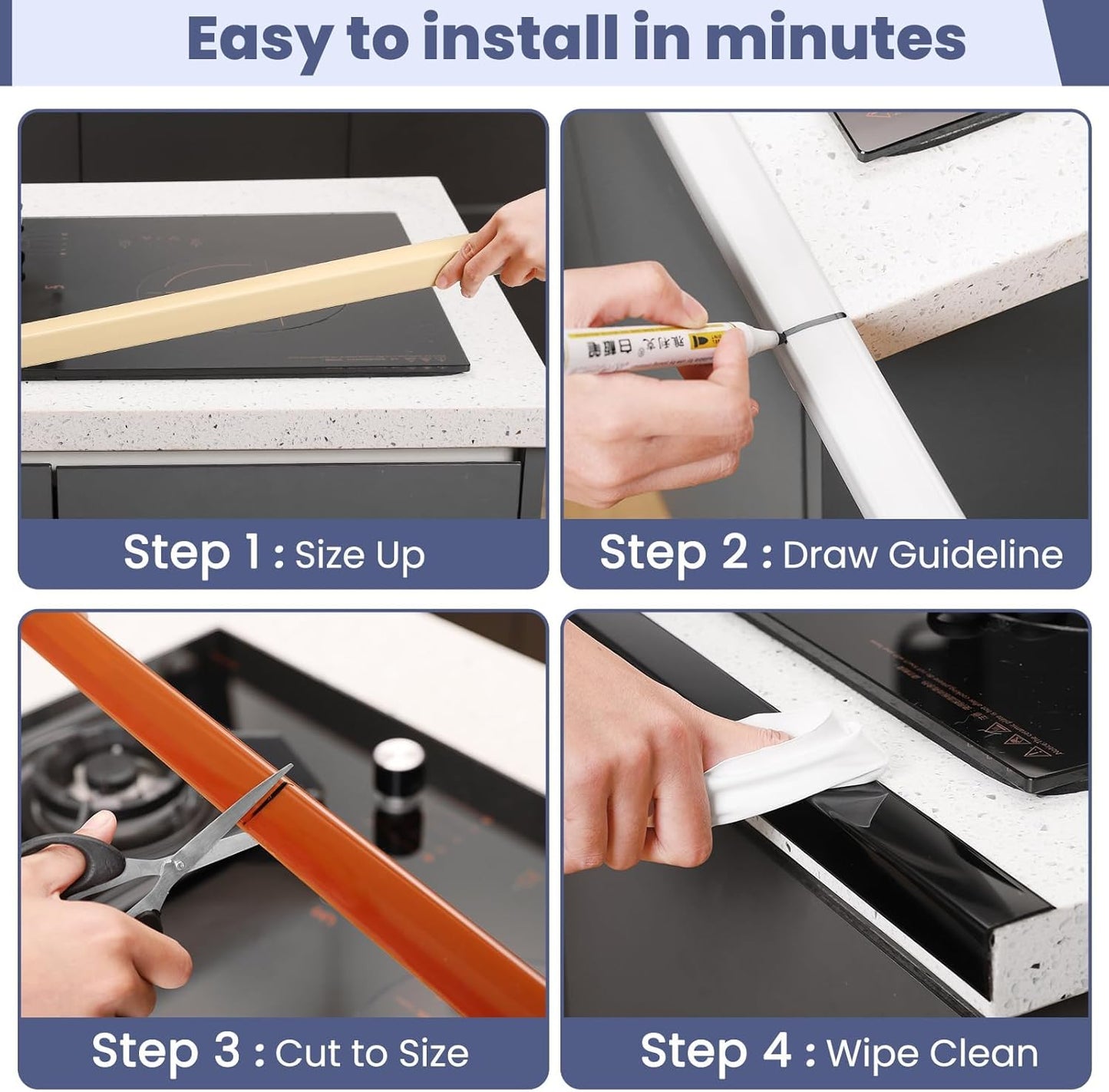 2PCS Wall Corner Protectors Guards - Self Adhesive Corner Protector & Corner Guards for Walls Edge Protection, Easy to Apply - No Tools Needed(Brown, 35.4"x1.18")