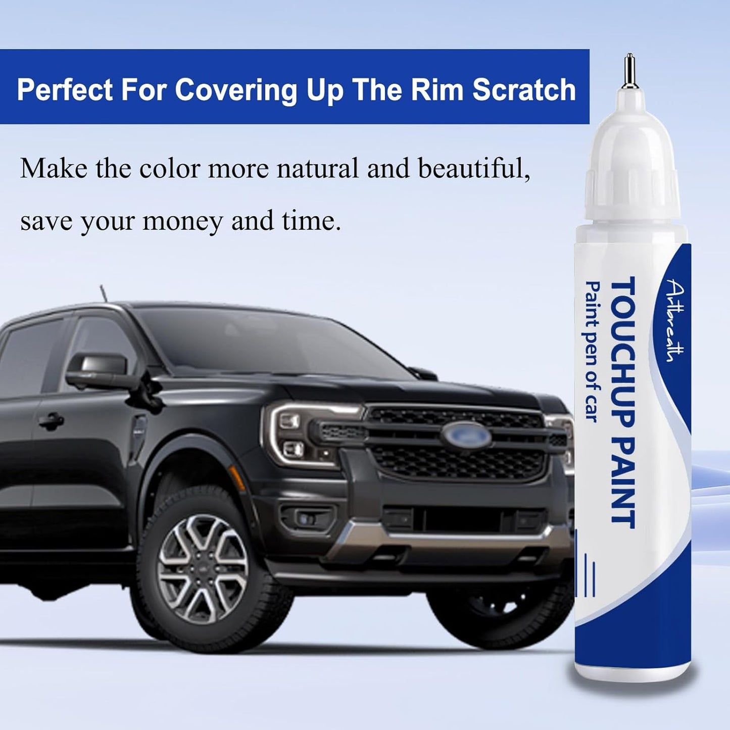 Agate Black Metallic(UM) Touch Up Paint for Ford -Exact Match–Chips and Nicks Car Paint Scratch Repair Kit Automotive Paint Pen for F-150/Mustang/Transit/Explorer/Ranger/Escape/Edge