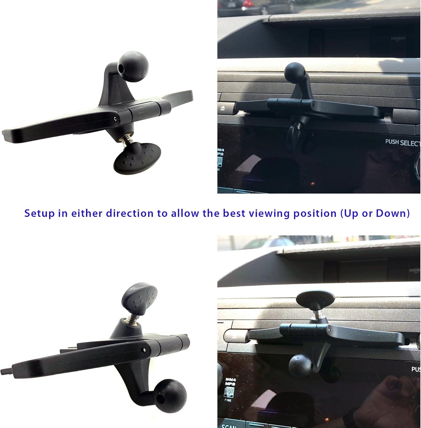 ChargerCity EasyBlade Car DVD Player CD Slot Mount & GPS Bracket Cradle for Garmin Nuvi 52 57LM 58LM 65 67 68 2689 Drive DriveSmart 50 51 52 60 61 LM LMT