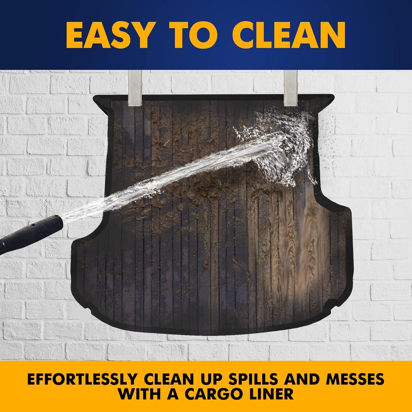 Premium Cargo Liner for Genesis GV80 2021-2025 - 100% Protection - Custom Fit Car Trunk Mat - Easy-to-Wash & All-Season Black Cargo Mat - 3D Shaped Laser Measured Trunk Liners for Genesis GV80 JX1