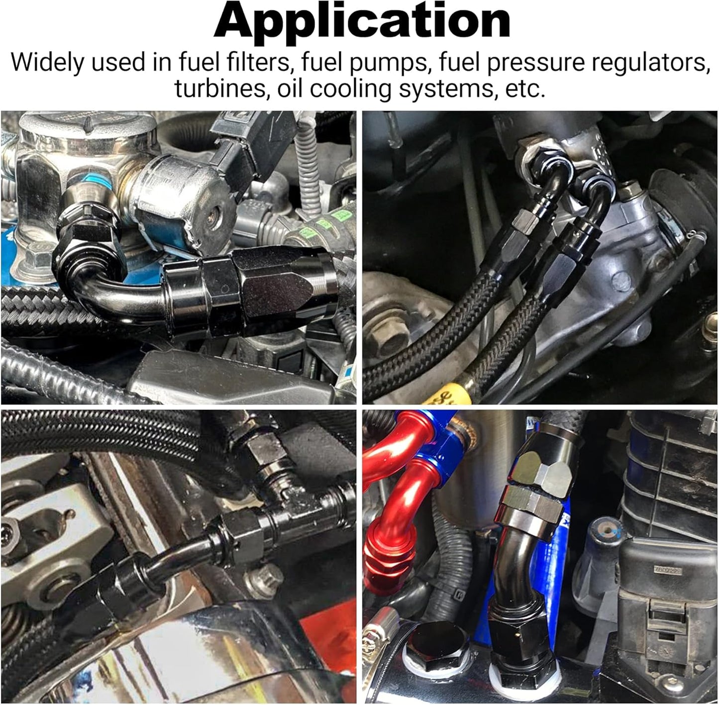 EVIL ENERGY 10AN 60 Degree One Piece Full Flow Hose End Fitting Swivel For CPE Braided Hose