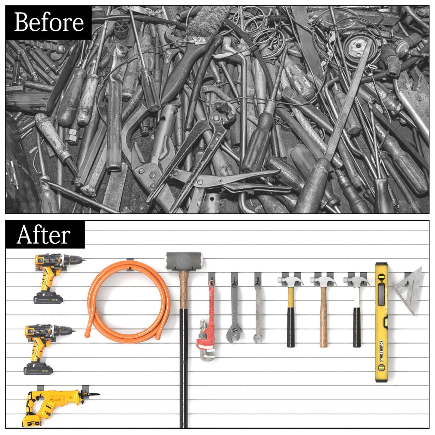 3-H Slatwall Accessories - 30 Pack, 4 Inch Slat Wall Hooks & Hangers, Heavy Duty, Proslat Compatible