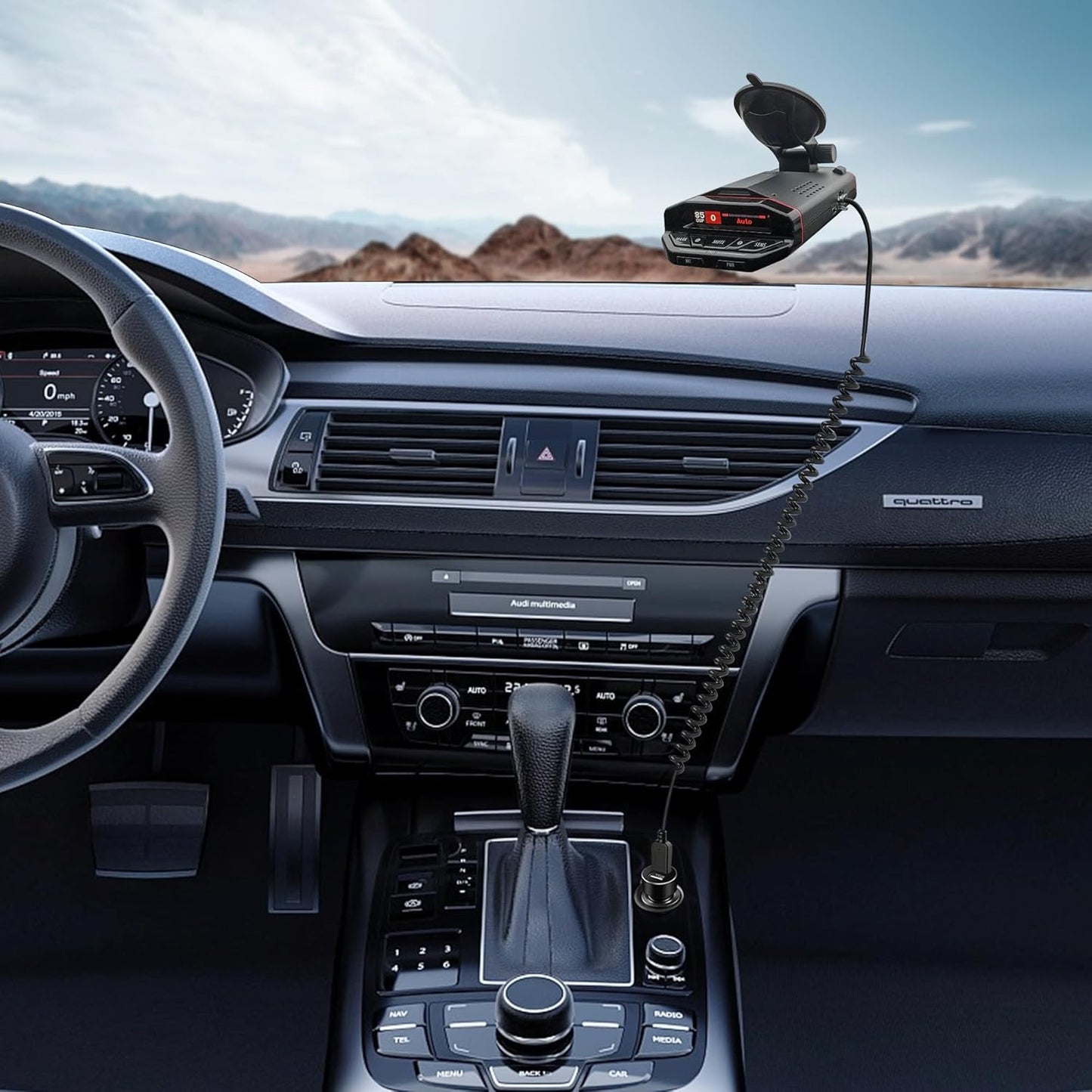 Radar Detector Cable, USB 2.0 to RJ11 Plug Cable 5V-12V Power Cord, Compatible with R3/7/1, Escort 360 Passport 9500i/7500S/8500/7500 and Other Radar detectors