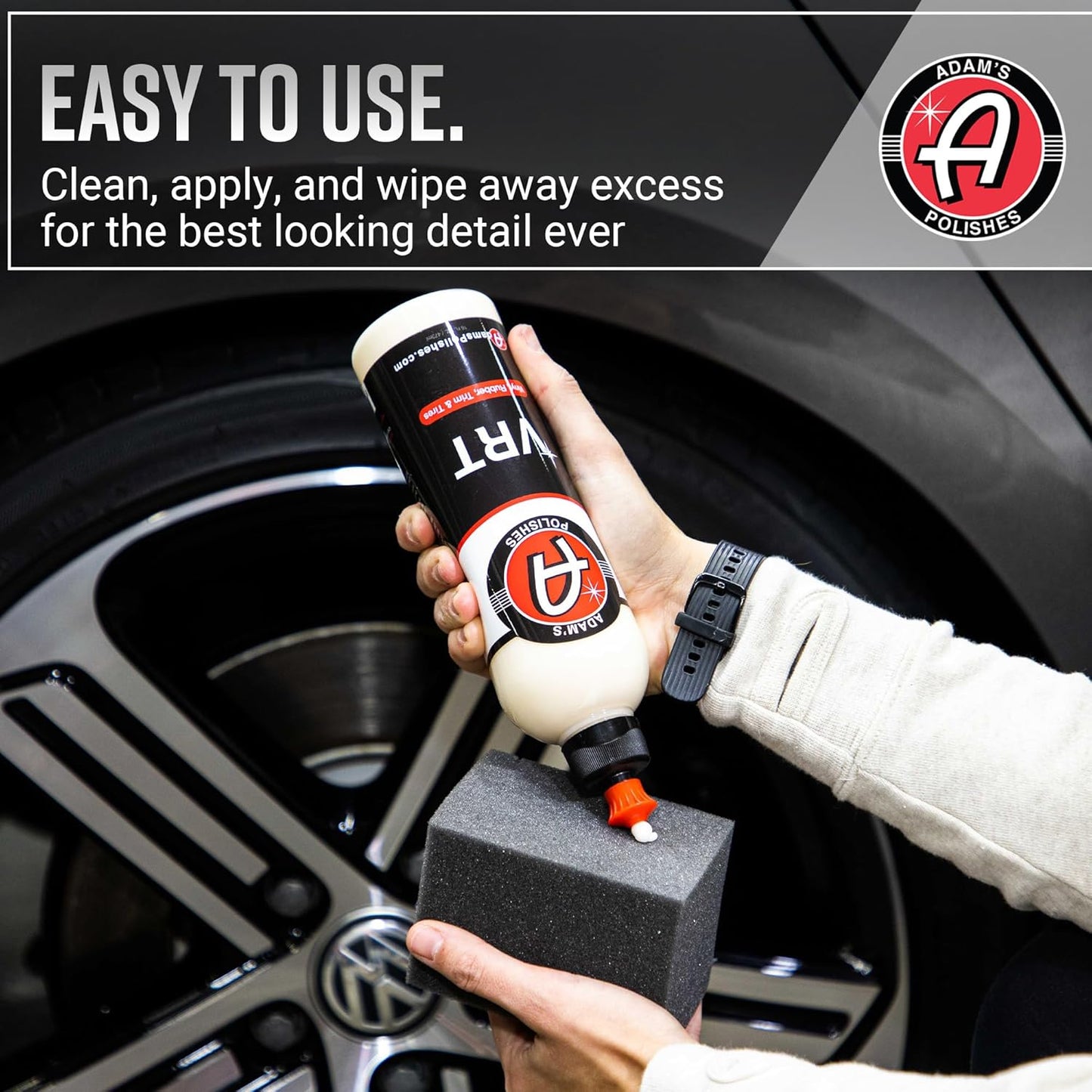 Adam's Polishes VRT Gallon - Vinyl, Rubber and Plastic Non-Greasy Long Lasting Super Shine Dressing for Tires, Trim and More, Safe for Cars, Trucks, SUVs, RVs & More