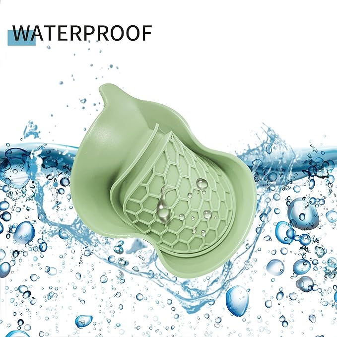 Amooca Car Cup Coaster Universal Automotive Waterproof Non-Slip Cup Holders Sift-Proof Spill Holder Car Interior Accessories 2 Pack Tea Green