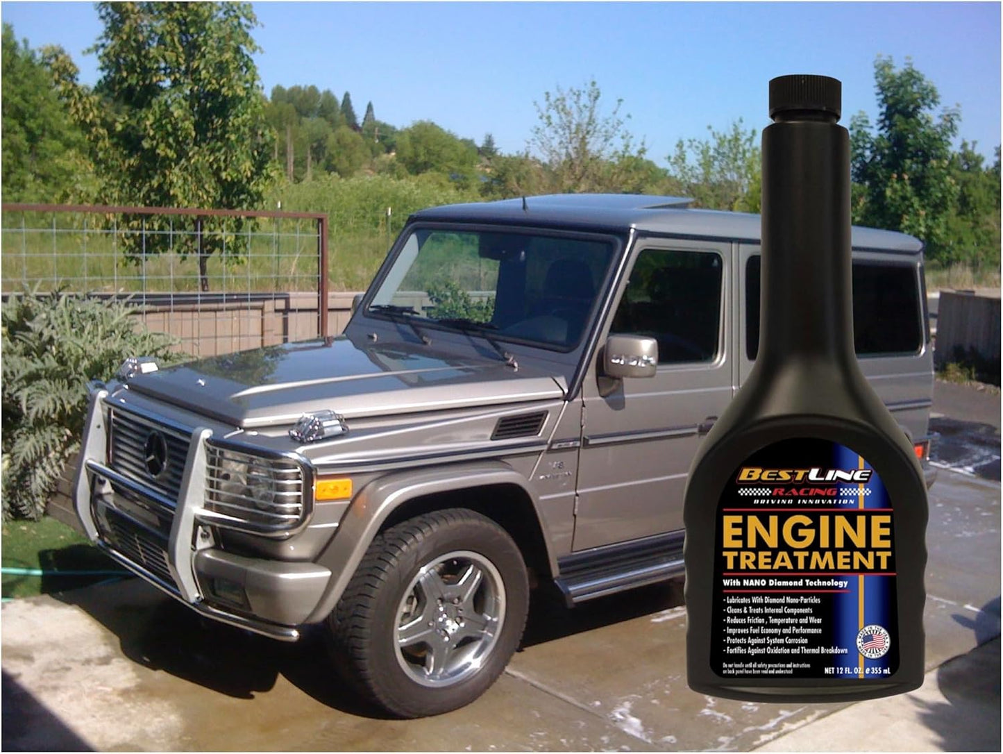 BestLine Racing Diamond Nano-Lubricant Engine Oil Additive For Gas & Diesel Engines.- Made in the USA. Reduce Friction by 60% - High Performance, Engine Protection, and Extend Oil Life