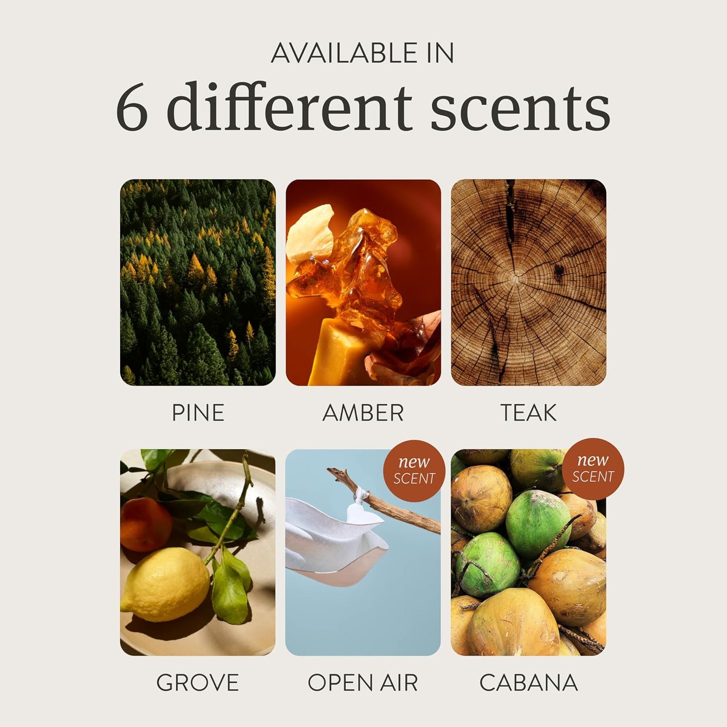 Drift Car Air Freshener - Stone Air Freshener - Car Odor Eliminator - Amber Scent Refill - Pack of 3 - NO CLIP INCLUDED