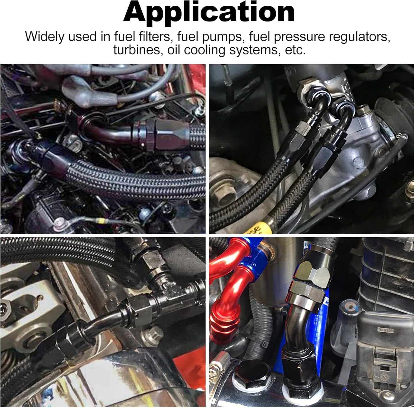 EVIL ENERGY 12AN 45 Degree One Piece Full Flow Hose End Fitting Swivel For CPE Braided Hose