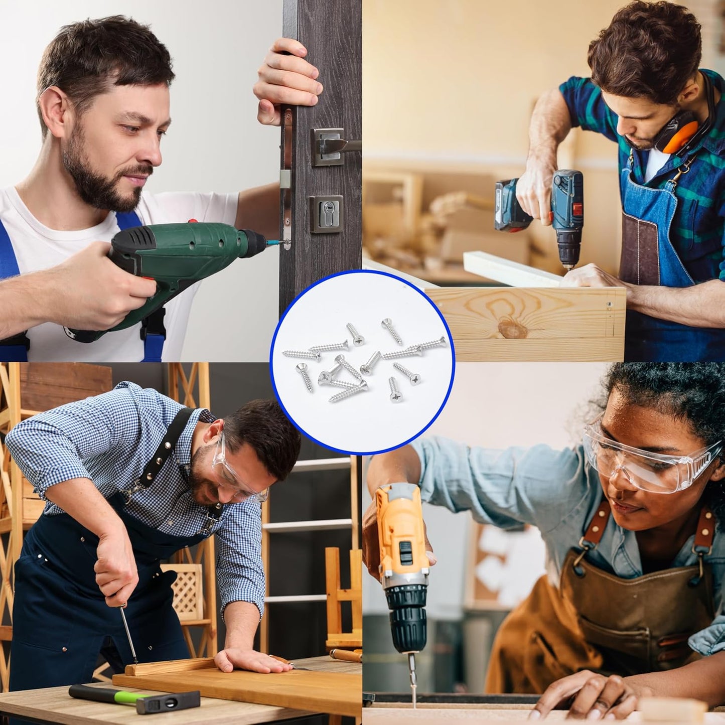 Bolt Dropper 25 Pack #14 x 1-1/2 Inch Stainless Steel Screws - Flat Head Phillips Wood Screw - 18-8 (304) Corrosion-Resistant - Heavy Duty Deck Screws for Indoor and Outdoor Use