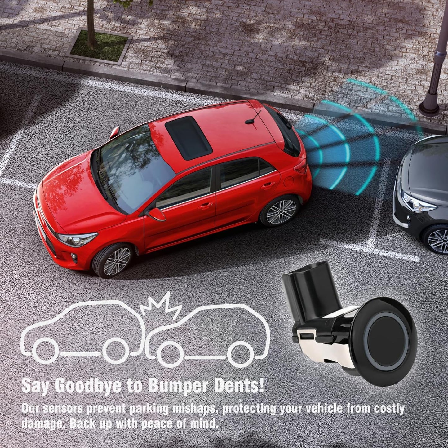 1S0919275 Reverse Backup Parking Assist Sensor Compatible with A6 Beetle CC Eos Flying Spur Jetta Mulsanne Q5 Q7 R8 S6 S7