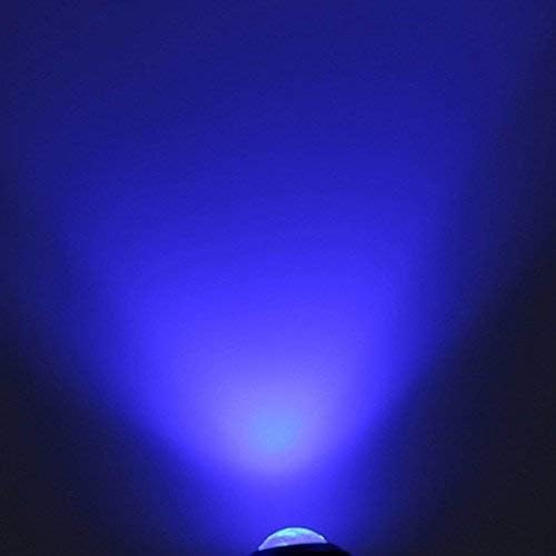 LEADTOPS 10Pcs 18mm 12V Eagle Eye LED Car Fog DRL Daytime Running Light Backup Reverse Tail Rock Lights Small bulb (Blue, Black Case)