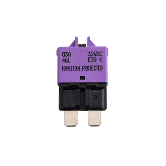 GLOSO Circuit Breaker Blade Fuse E39 Manual (T3) Reset Low Profile ATC/ATO (3A - 1 Pack)