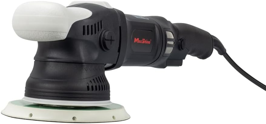 Maxshine 21mm, 6" Plate M21 Pro Dual Action Polisher & 16oz AIO Polish - 6-Speed, 5/16”-24 Thread - Auto Detailing Tool for Buffing, Paint Protection, Swirl & Scratch Repair, Glossy Shine, Restoration