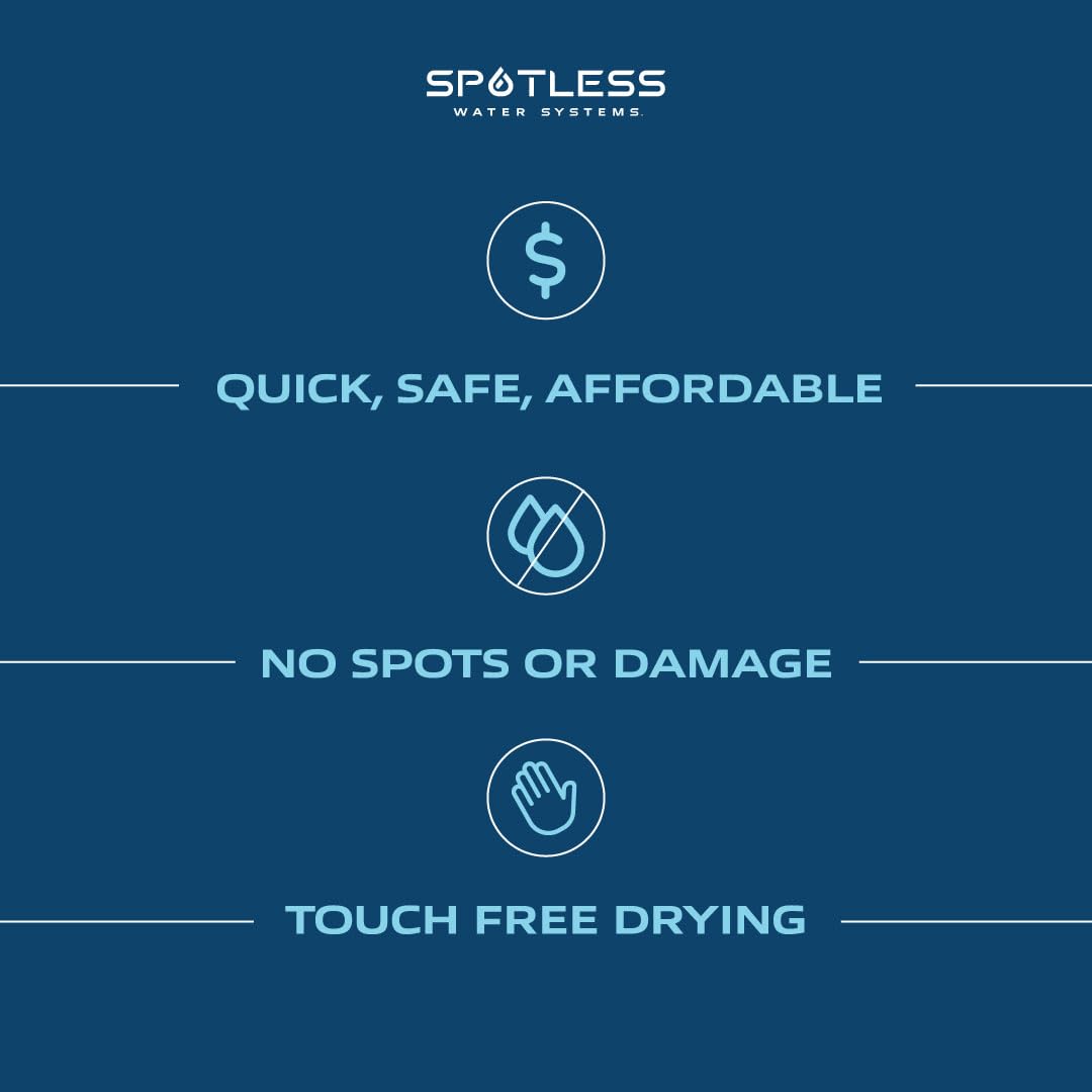 Spotless Water Systems - DIW-10, Simple Window, Solar Panel, RV & Car Wash System, Works for All Vehicles, Motorcycles, Bikes, Boats, Planes, Yachts, Towel Drying Eliminated