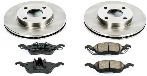 POWERSTOP KOE1358 Autospecialty Front Replacement Brake Kit-OE Brake Rotors & Ceramic Brake Pads For Ford Focus 2000-2004 [Model Specific]