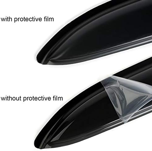 Side Window Wind Deflector, Out-Channel Tape-On Nice Rain Guards Set, Window Visor fit for 2006-2011 Honda Civic 2-Door Coupe Only 92410