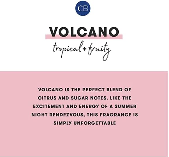 Capri Blue Volcano Fragranced Car Diffuser with Refills - Volcano Car Air Freshener Diffuser - Includes Tropical Fruit Scented Refills