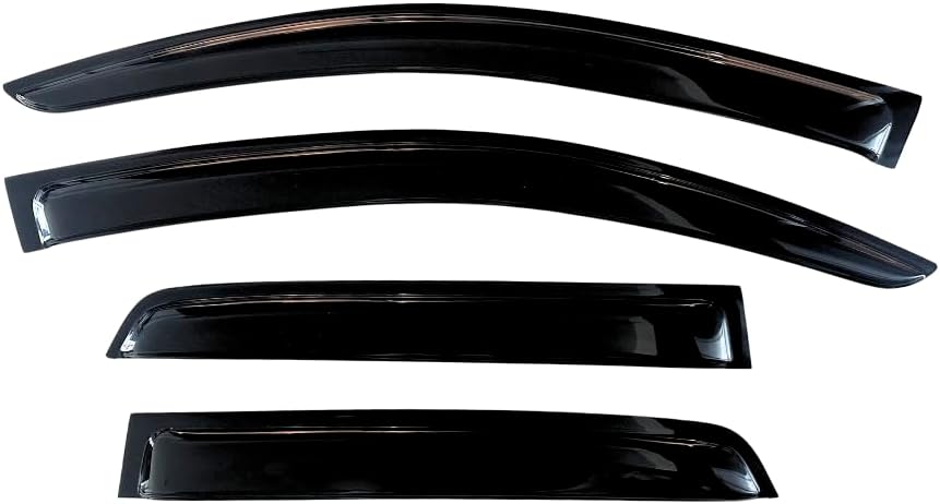 KPY Window Visor Compatible with Buick Encore 2013-2022 (Not for GX), Chevrolet Chevy Trax 2014-2022, 4PC Rain Guard Side Vent Deflectors Tape-On Style, 2014 2015 2016 2017 2018 2019 2020 2021 2022