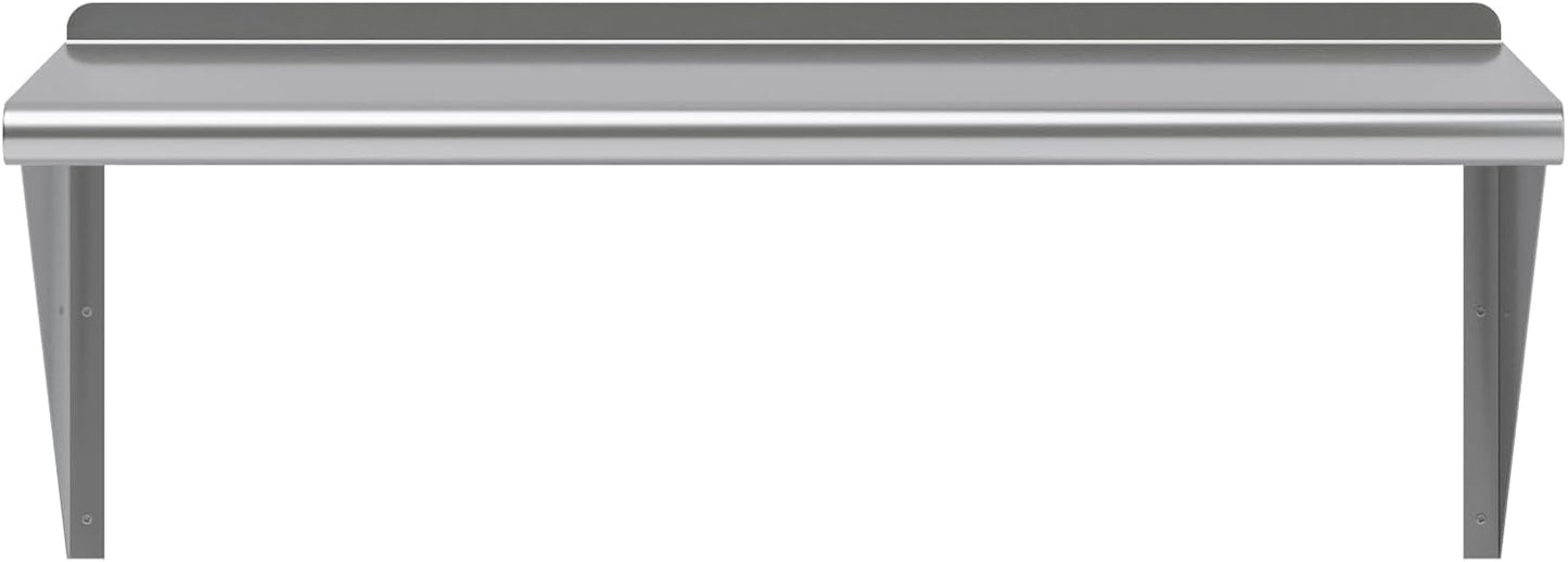 AmGood 36" Long X 18" Deep Stainless Steel Wall Shelf | NSF Certified | Appliance & Equipment Metal Shelving | Kitchen, Restaurant, Garage, Laundry, Utility Room