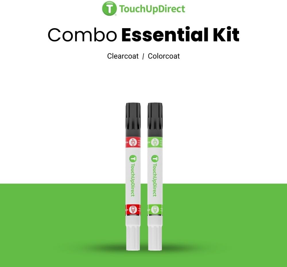 TouchUpDirect 8X2 Blue Eclipse Metallic Compatible with Toyota Exact Match Touch Up Paint Combo - Essential Kit