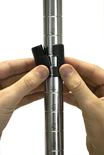 Omega 30" Deep x 36" Wide x 86" High 3 Tier Chrome Starter Shelving Unit