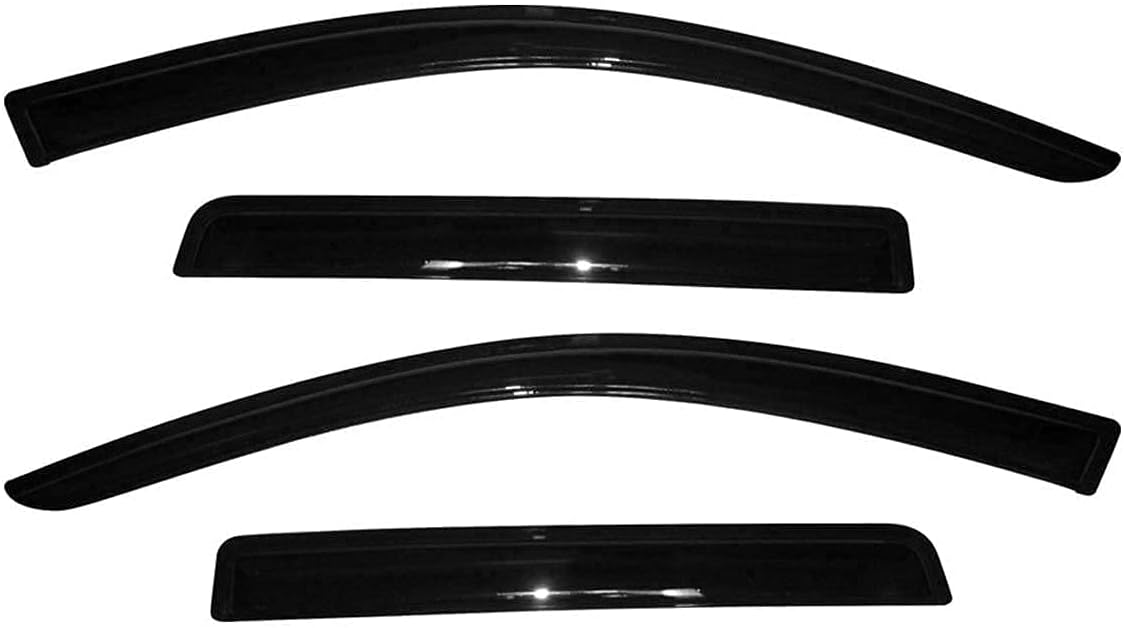 Original Side Rain Guards, 4pcs Out-Channel Tape-On Nice Wind Deflector Set, Window Visors fit for 2011-2020 Mitsubishi Outlander (Not Fit Outlander Sport Models) 94642
