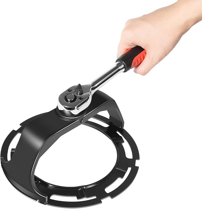 5.31" to 7.17" Adjustable Fuel Pump Lock Ring Tool + 6599 Fuel Tank Lock Ring Tool - Fuel Tank Repair Tools Set Works for Most Automotive Fuel Pump Locking Ring Like for Benz BMW Ford Nissan Volvo