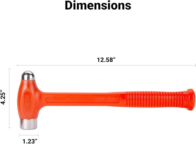 Capri Tools Dead Blow Ball Peen Hammer (26 oz)