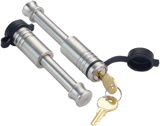 61450 | 2 Pack, Keyed Alike, Receiver Locks for 1.25" Receiver - Class I & II